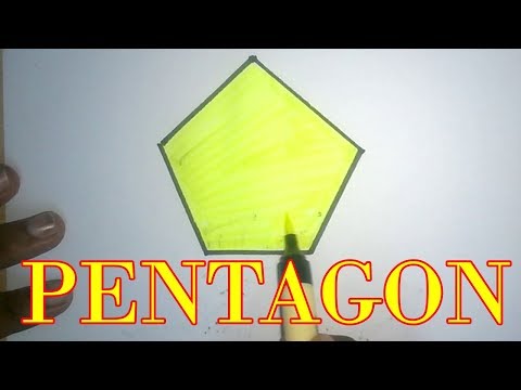 How to Draw a Pentagon | Learn Shapes | How to draw Shapes for kids