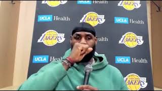 LeBron James postgame; Lakers beat the Pacers