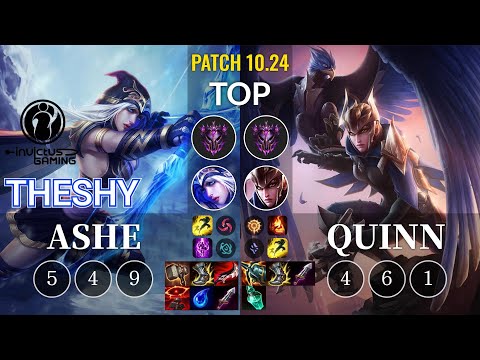 IG TheShy Ashe vs Quinn Top - KR Patch 10.24