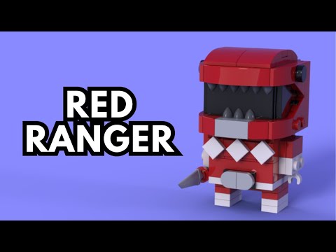 How To Make A Red Ranger Lego Brickheadz
