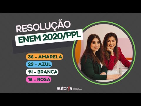 Enem 2020 Reapplication/ Enem 2020 PPL - Authorship Language - Question 36 | Languages, yellow test