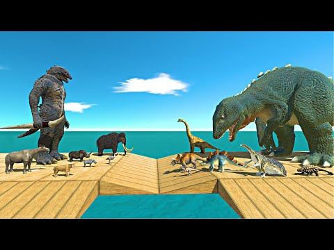 Epic Animal Battle | Prehistoric Mammals vs Herbivore Dinosaurs - Animal Revolt Battle Simulator