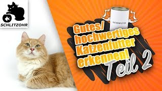 🔥Gutes Katzenfutter - hochwertiges Katzenfutter erkennen! Analytische 