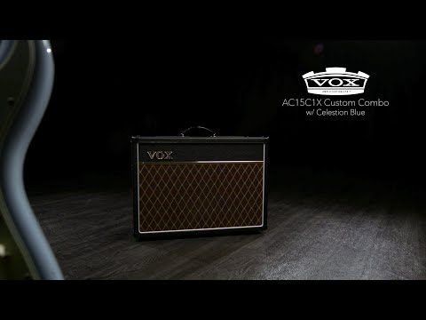Vox AC15C1X Custom 2-Channel 15-Watt 1x12" Blue Alnico Guitar Combo 2010 - 2019 - Black image 6