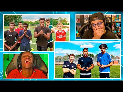 REACTING TO OUR VIRAL FOOTBALL VIDEOS
