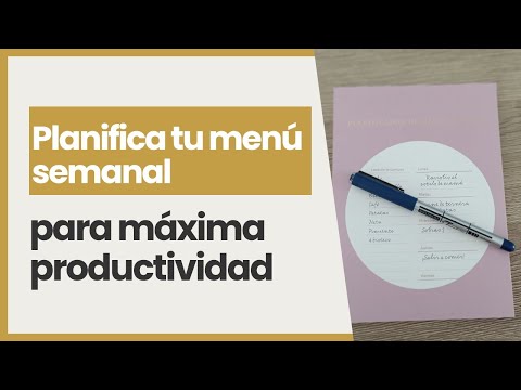 Miniatura del vídeo: planificación de menú semanal y lista de la compra