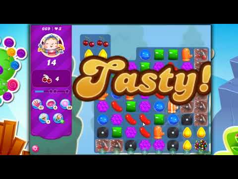 Candy Crush Saga Level 669 - 3 Stars,  15 Moves Completed