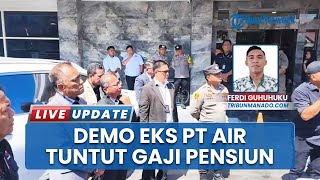 Aksi Demo Eks Karyawan PT Air Manado di Kantor PDAM, Tegas Tuntut Pembayaran Gaji Pensiun