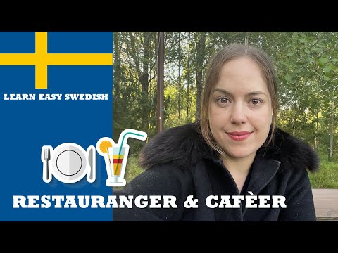 Learn Easy Swedish - (I speak slow Swedish) - Restaurants and cafes, common phrases