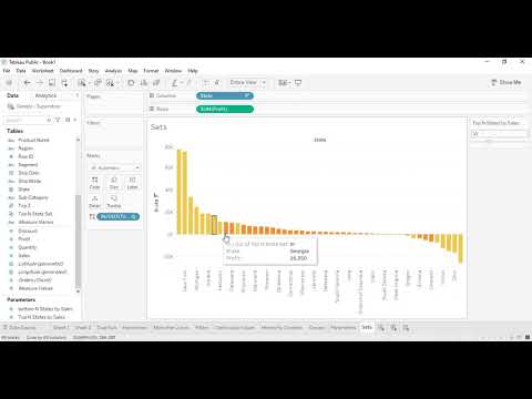 Tableau Tutorial for Beginners 18 work with the sets and data combinations in Tableau