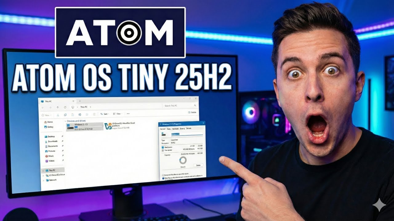 I Tested Atom OS vs Windows 11 | Which One Is Faster?