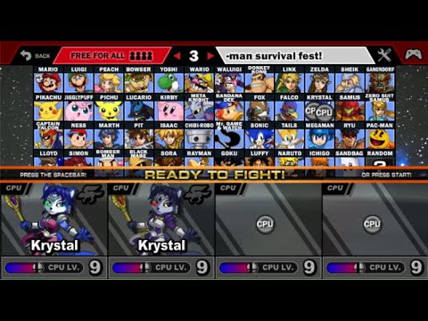 Super Smash Flash 2 - v1.3 Battle #29 Krystal vs Panther