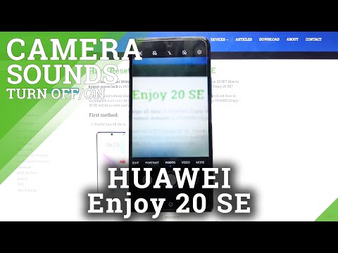 How to Manage Camera Sound in HUAWEI Enjoy 20 SE – Turn On / Off Camera Shutter Sound
