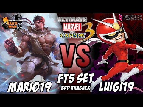 UMVC3 Parsec FT5 Set 3rd Runback - Mario19 VS Luigi19
