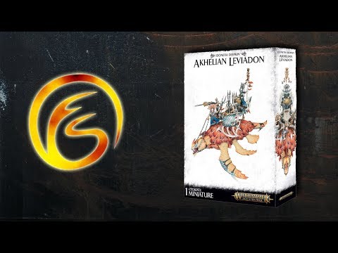 The Hobby Table - Building The Akhelian Leviadon  Warhammer AoS Firestorm Games
