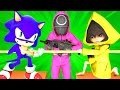 SQUID GAME ANIMATION 3 TUG Of WAR In LONDON 3D Cartoon Challenge Little Nightmares Dark Deception