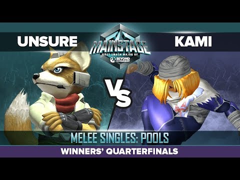 Unsure vs Kami - Winners' Quarterfinals: Melee Singles Pools - Mainstage | Fox vs Sheik