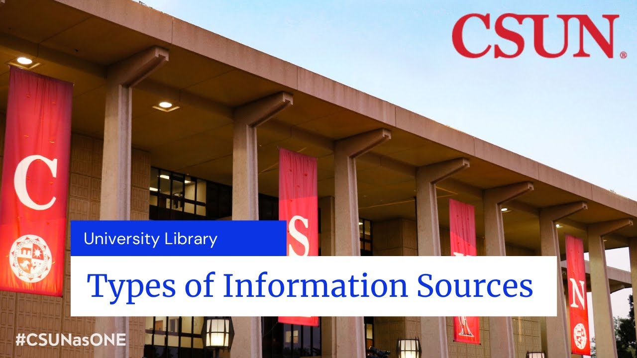 Types of Information Sources