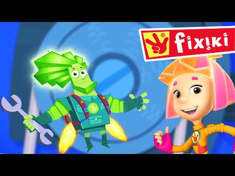 Familia FIXIKI repară Liftul | Robotul | Televizorul - Desene animate cu fixiki