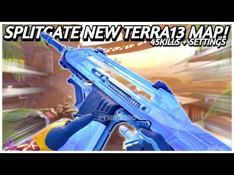 Z3RO DROPS 45Kills on The NEW TERRA13 MAP In Splitgate Arena Reloaded! 😍 (Settings Included)