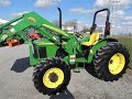 john deere 5105 4x4 loader 1020 hours for sale by mast tractor