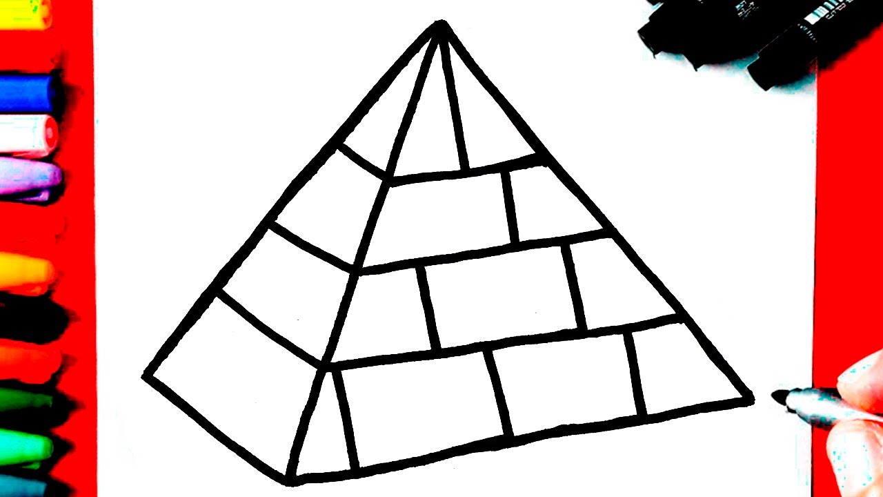 COMO DESENHAR UMA PIRÂMIDE