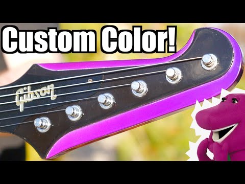 Gibson Custom Shop Firebird 1990 - unique Metallic Yellow finish sounds incredible! image 25