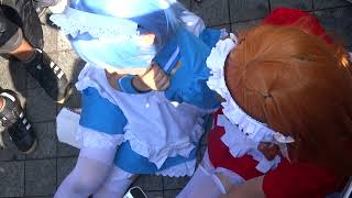 スキあり！ コスプレイヤーを撮影　コミケの囲み