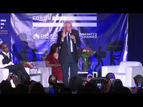 Bernie Sanders and Kamala Harris dueled Friday over Hispanic votes in California, a central front in the nation's immigration battle where Latinos represent the state's largest ethnic group. (May 31)