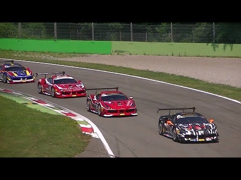 Thumbnail for Ferrari Challenge Trofeo Pirelli 2017 at Monza circuit-race 1 & 2 action and pure sound+crash by Ferrari, Ferrari Challenge, Car, Ferrari Monza SP