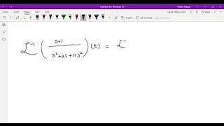 Download the video "You can use Laplace transform to find the inverse Laplace transform of 2/(s^2 + 2s + 10)."