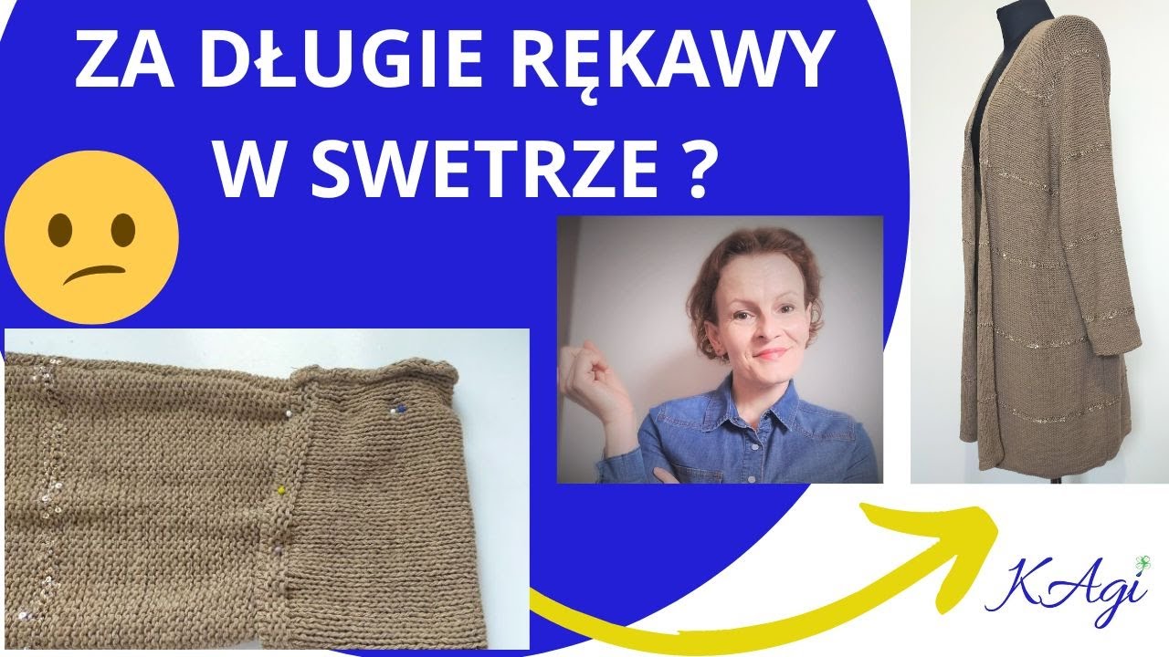 Jak skrócić rękawy w swetrze. Praktyczne porady krawieckie, jak skrócić i podłożyć rękawy w swetrze.