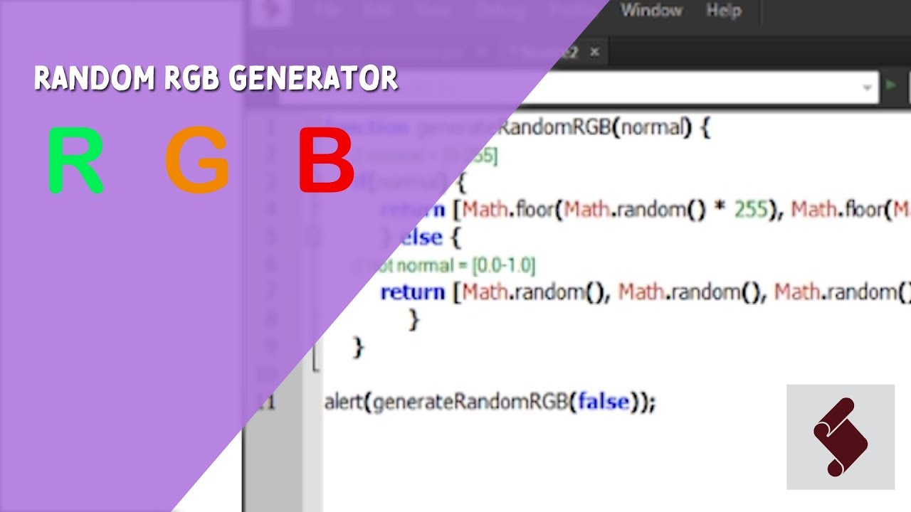 ExtendScript Tutorial: Random RGB Generator