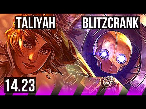 TALIYAH & Jhin vs BLITZCRANK & Corki (SUP) | KR Diamond | 14.23