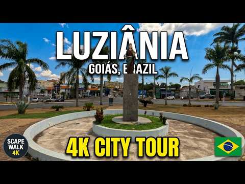 Luziânia, Goiás, Brazil 🇧🇷 | 4K Walking Tour – Santa Luiza, Shopping & Municipal Market