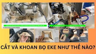Máy cắt & máy khoan bọ eke hình thang gỗ cho tủ áo Woodmaster