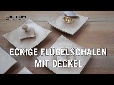 Eckige Flügelschale mit Deckel - Drechselkurs @jimmyclewes