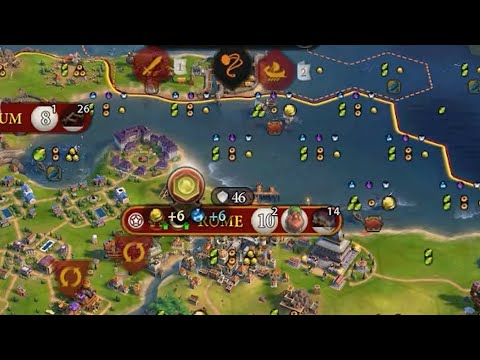 Mausoleum and Shipyards made my capital INSANE - Civ 6 Rome