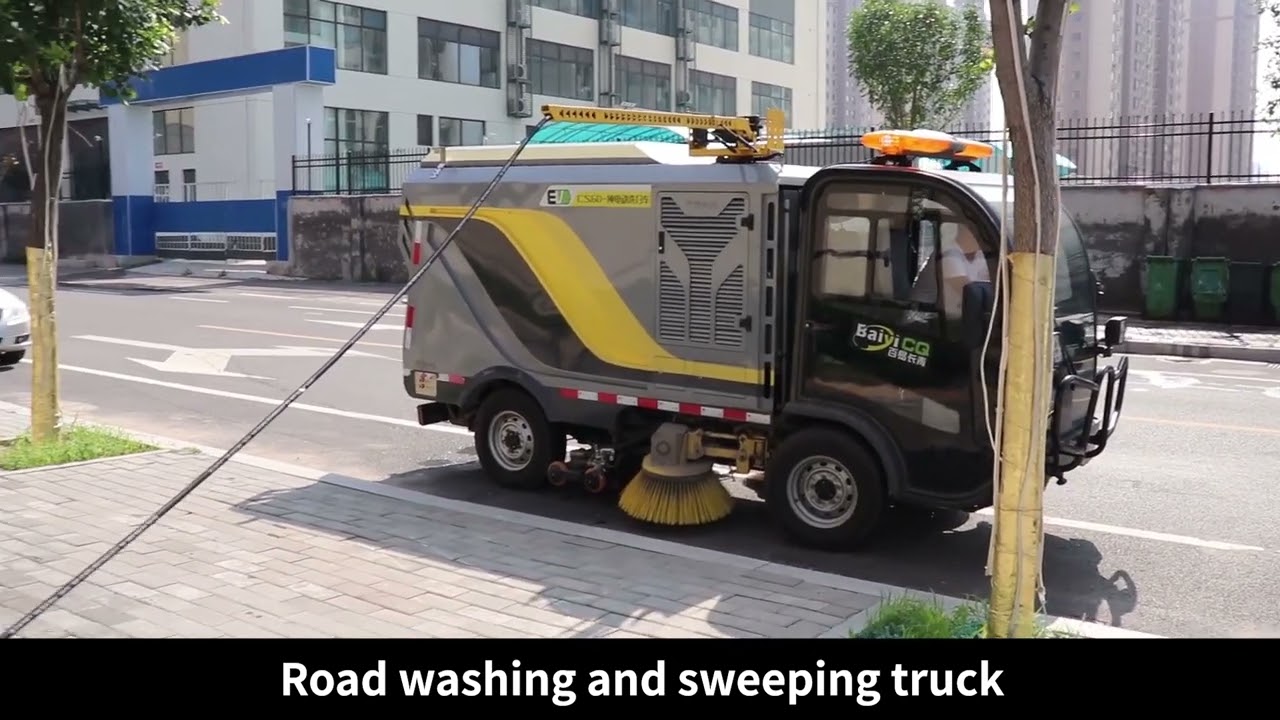 Small Road Sweeper Truck for Washing and Cleaning Street Manufacturer Supply