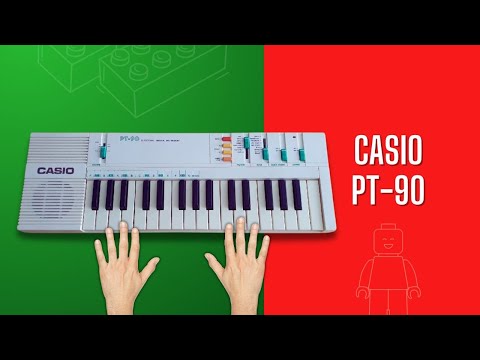 Casio PT-90 32-Key Mini Synthesizer 1980s - White image 7