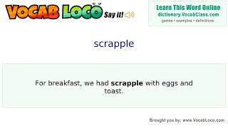 Video thumbnail for scrapple