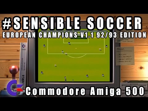 Sensible Soccer European Champions v1.1 92/93 Edition - Commodore Amiga 500 Gameplay Demo