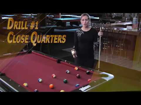Drill 1 - Close Quarters - Billiards Instruction - Jackie Karol - www.AngelOfBilliards.com