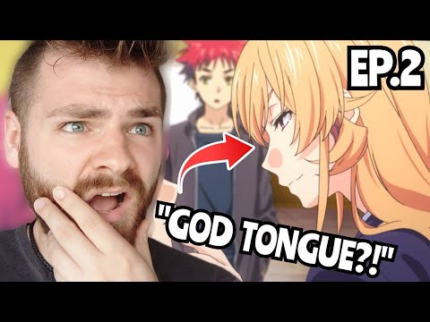 WHAT IS THE GOD TONGUE?!!! | FOOD WARS - EPISODE 2 | REACTION!