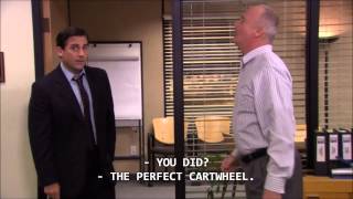 Creed doing a cartwheel
