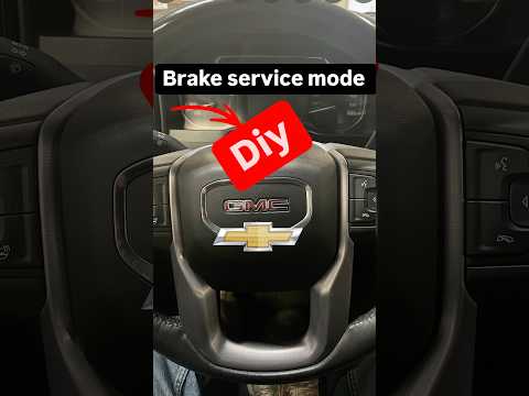Chevy / gmc service brake mode DIY