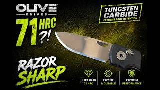 This Knife Is Scary Sharp.... And 71 HRC| Olive Knives Lenta Review