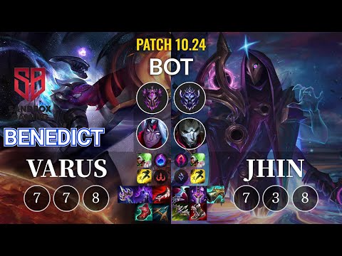 SB Benedict Varus vs Jhin Bot - KR Patch 10.24