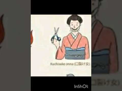 Types of Mythical creatures|| KUCHISAKE onna || #youtubeshorts #mythical