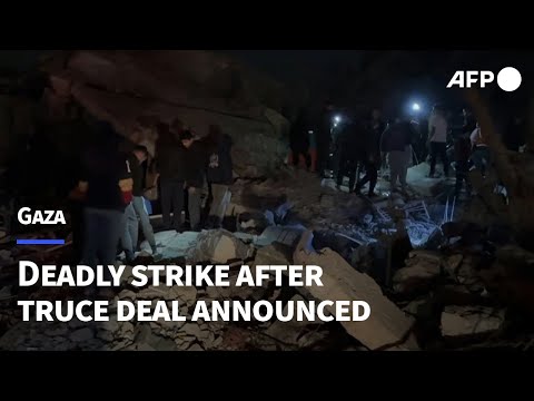 Injured, dead in Israeli strike after Gaza truce deal announcement | AFP